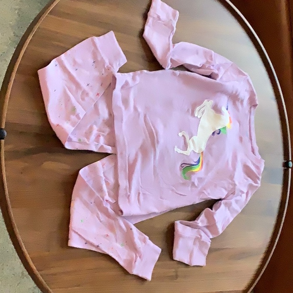 Two piece pajamas; cotton, size 8